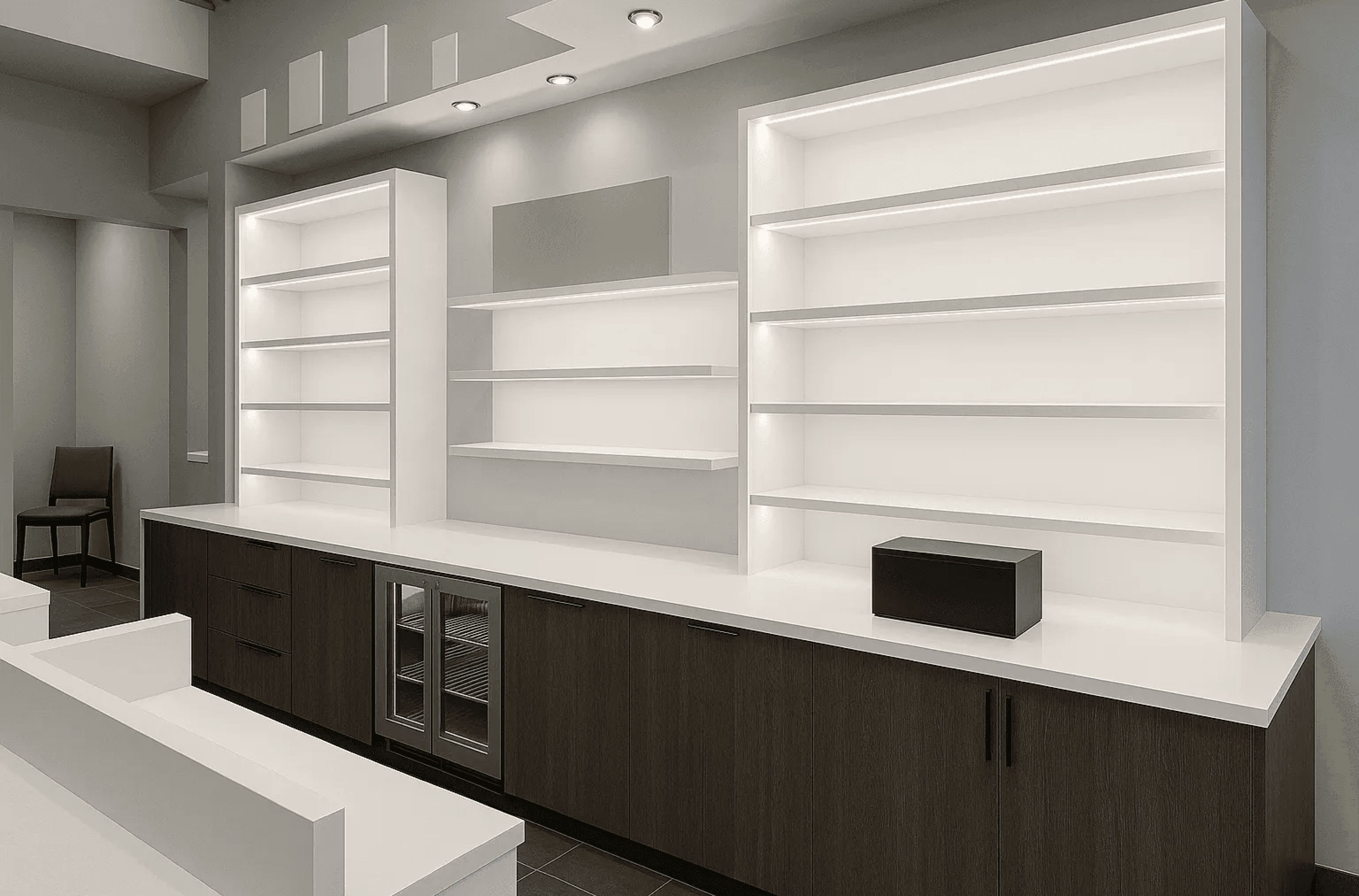 Atelier de fabrication de mobilier sur-mesure pour agencement de magasin