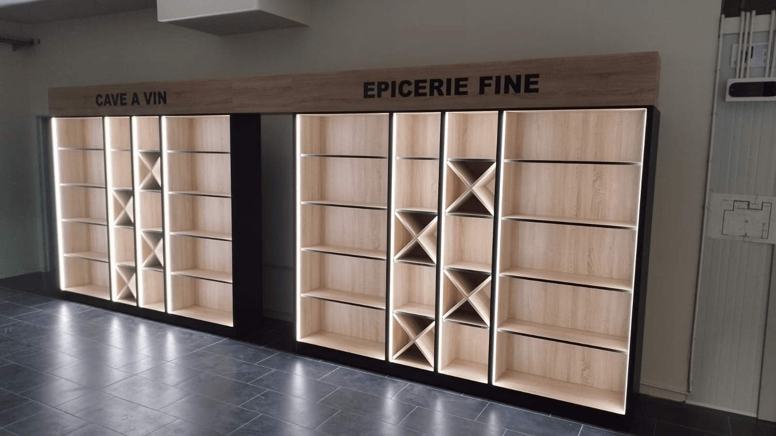 Agencement pour épicerie fine et produits du terroir