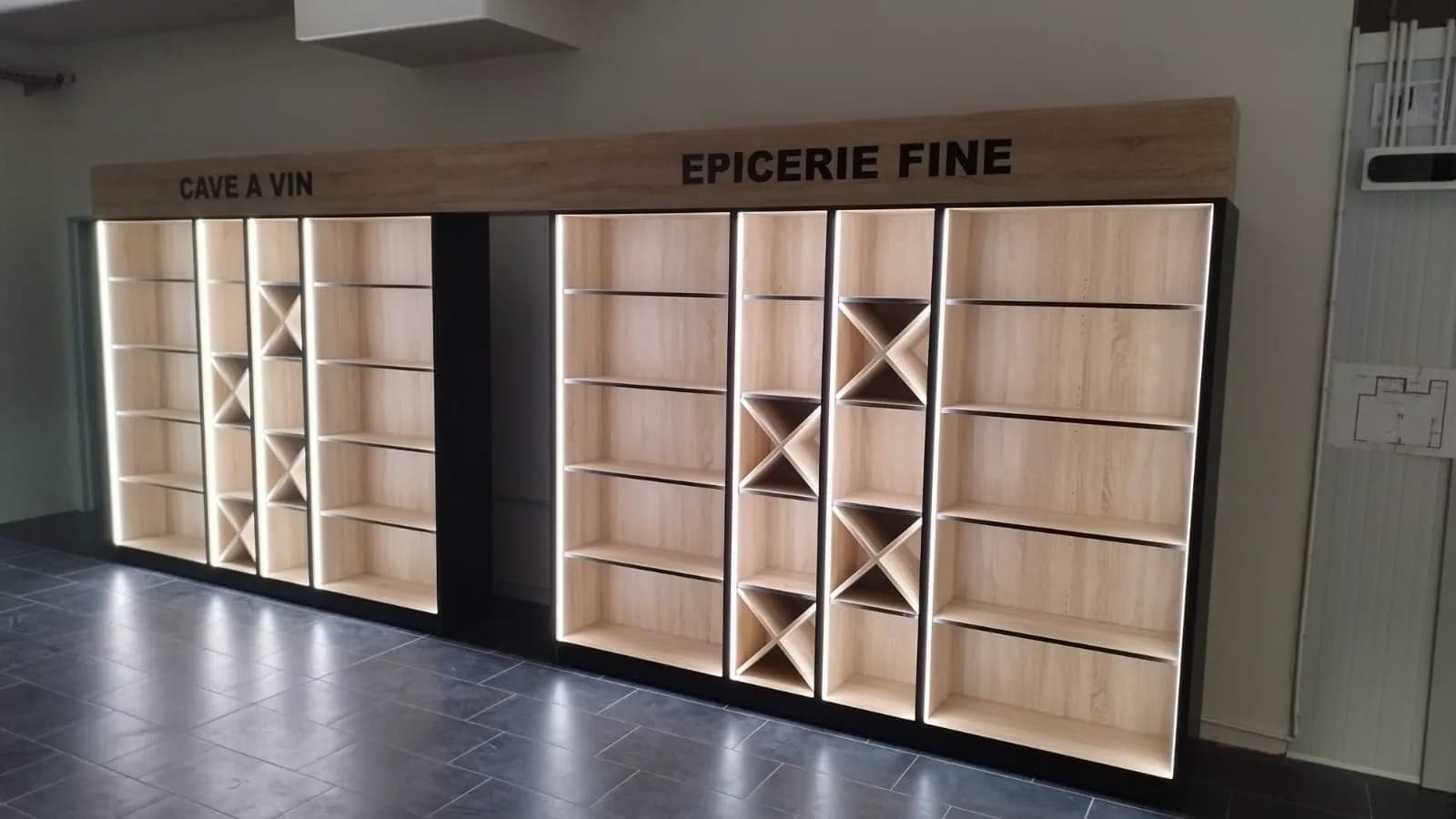 Réalisation agencement : Épicerie Fines