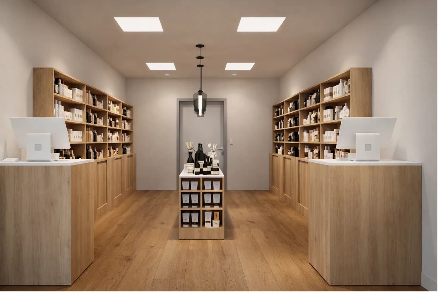 Réalisation agencement : Magasin de Cosmétiques
