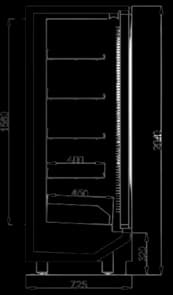 Plan technique FreshStore Freezer 1